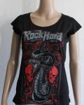 Metal Attack Merch Shop - Rock Hard Festival 2019 - Girlie Shirt Skull Spitze Langarm